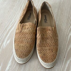Vaneli Sport cork perforated slip on sneakers shoes sz 9.5